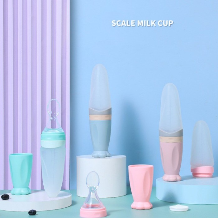 barokahgamis DE KINDEREN PREMIUM SPOON / SCALE MILK CUP / BOTOL SENDOK MAKAN BAYI