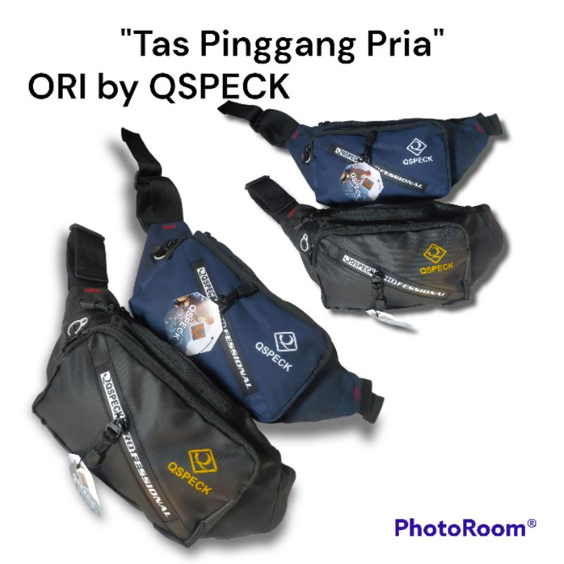 TAS PINGGANG PRIA / WAISTBAG COWOK ORIGINAL QSPECK