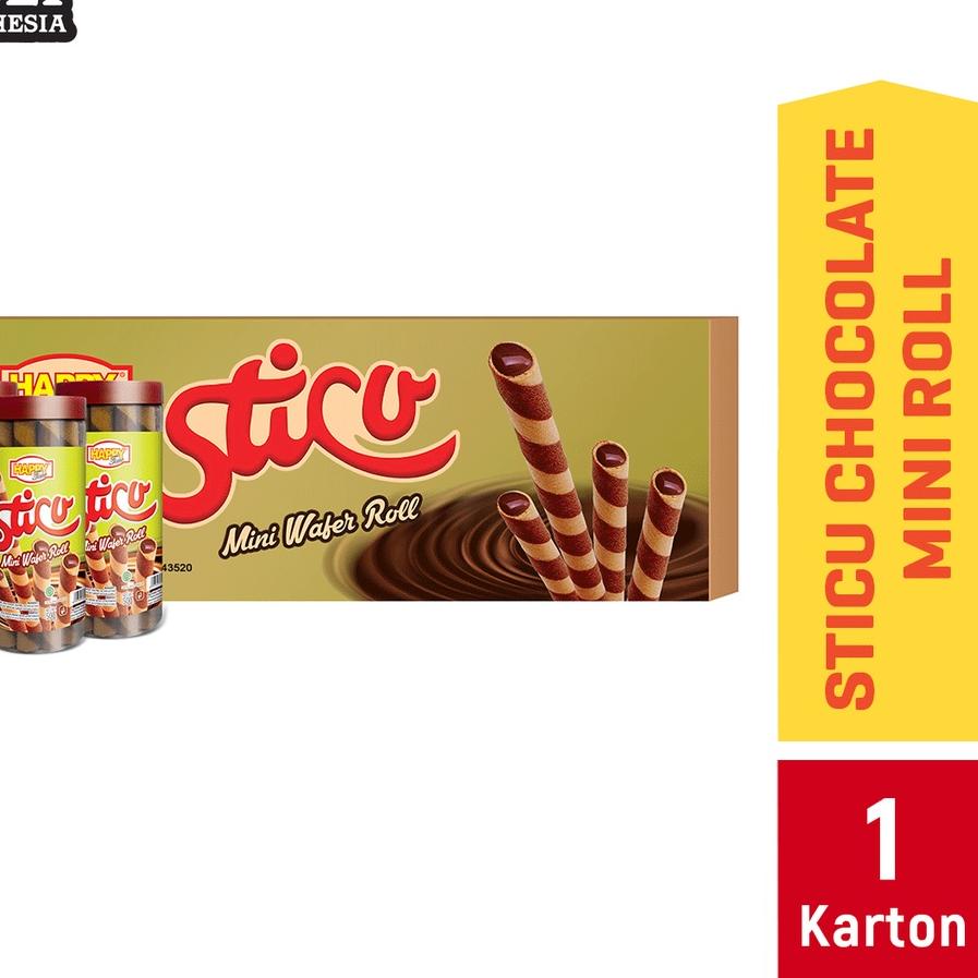 

Limited [TD4] Happy Time Astor Sticu Wafer Mini Roll Chocolate 33gr (1 Karton isi 30 Toples)