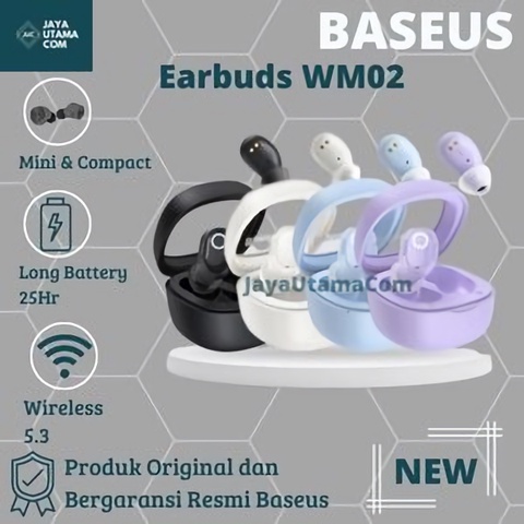 Baseus Earphone / Headset Earbuds Bluetooth Wireless TWS Bowie WM02