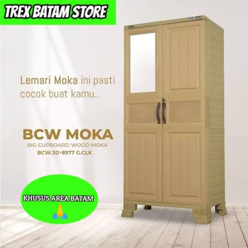 NAPOLLY BCW 3D-8577R.LCK LEMARI PAKAIAN RAK LEMARI PLASTIK (BATAM)