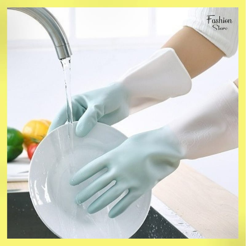 FS-SARUNG TANGAN CUCI PIRING BAHAN KARET TEBAL ISI 2PCS (1PASANG) / SARUNG TANGAN SERBAGUNA