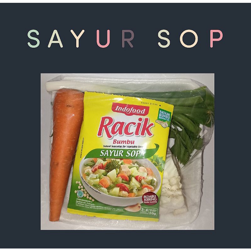 

sayur sop paket lengkap
