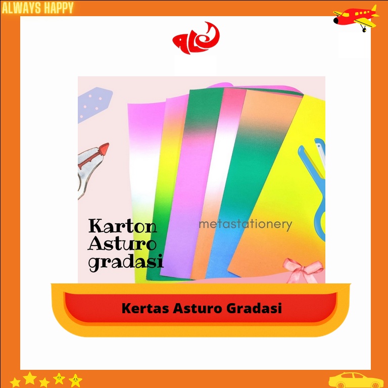 

Karton Asturo Gradasi / Asturo Paper 40 x 60 cm Murah