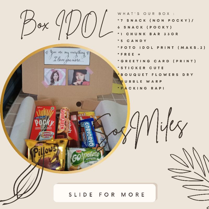 

(BOX IDOL) GIFT BOX || SNACK BOX WITH IDOL/BIAS