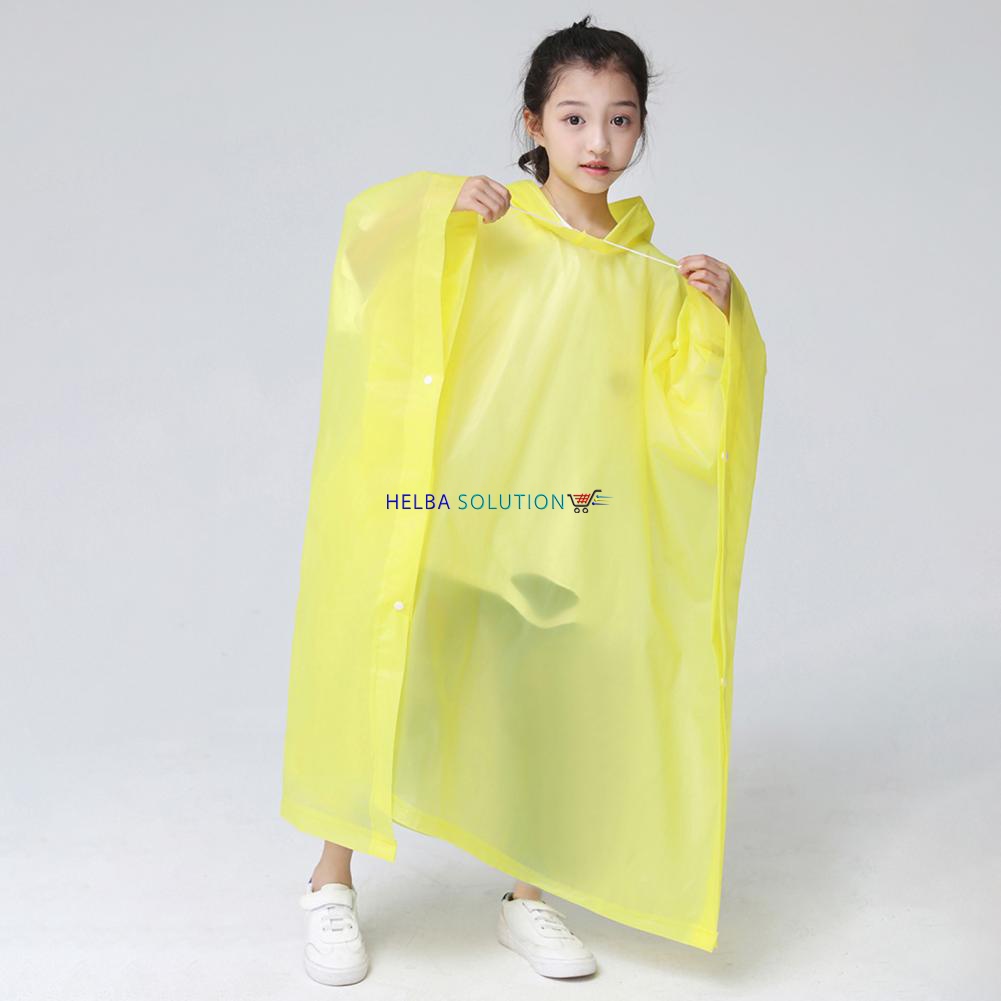 Jas Hujan Anak Laki Laki Perempuan Korean Style Mantel Hujan Ponco Terusan All Size Rain Coat