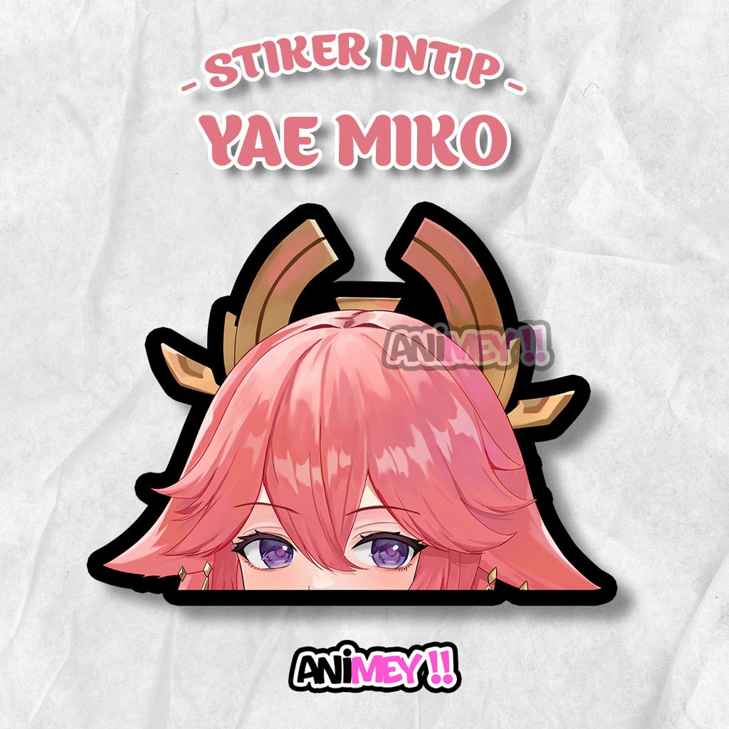 

Stiker Intip Yae Miko Genshin Impact / Sticker Anime Waterproof