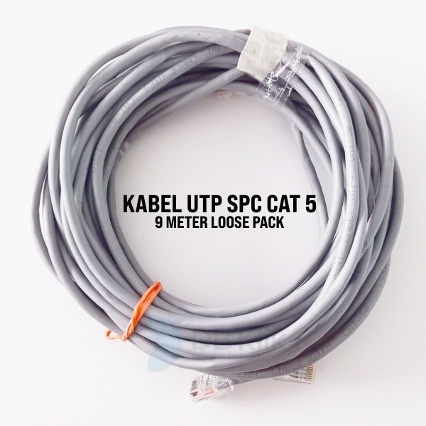 Kabel UTP SPC Cat 5 - 9 Meter - Kabel UTP SPC Cat 5 9M Loose Pack