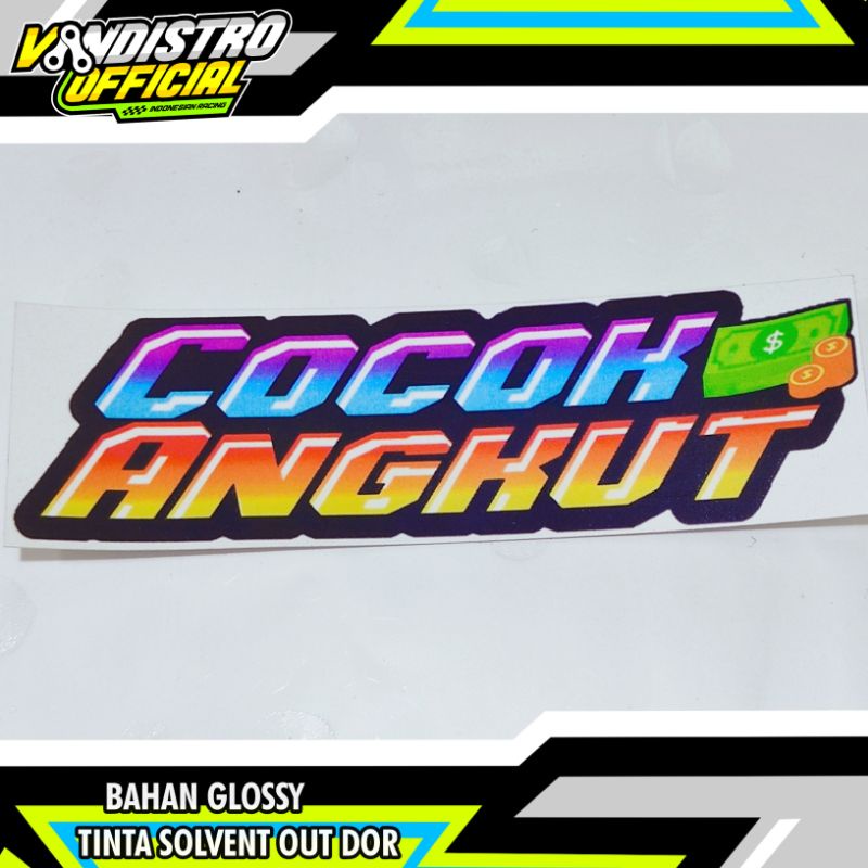 stiker cocok angkut