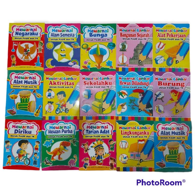 

Buku Mewarnai Paud Dan Tk - Kertas HVS Ukuran Besar 27,5 cm x 20,5 cm