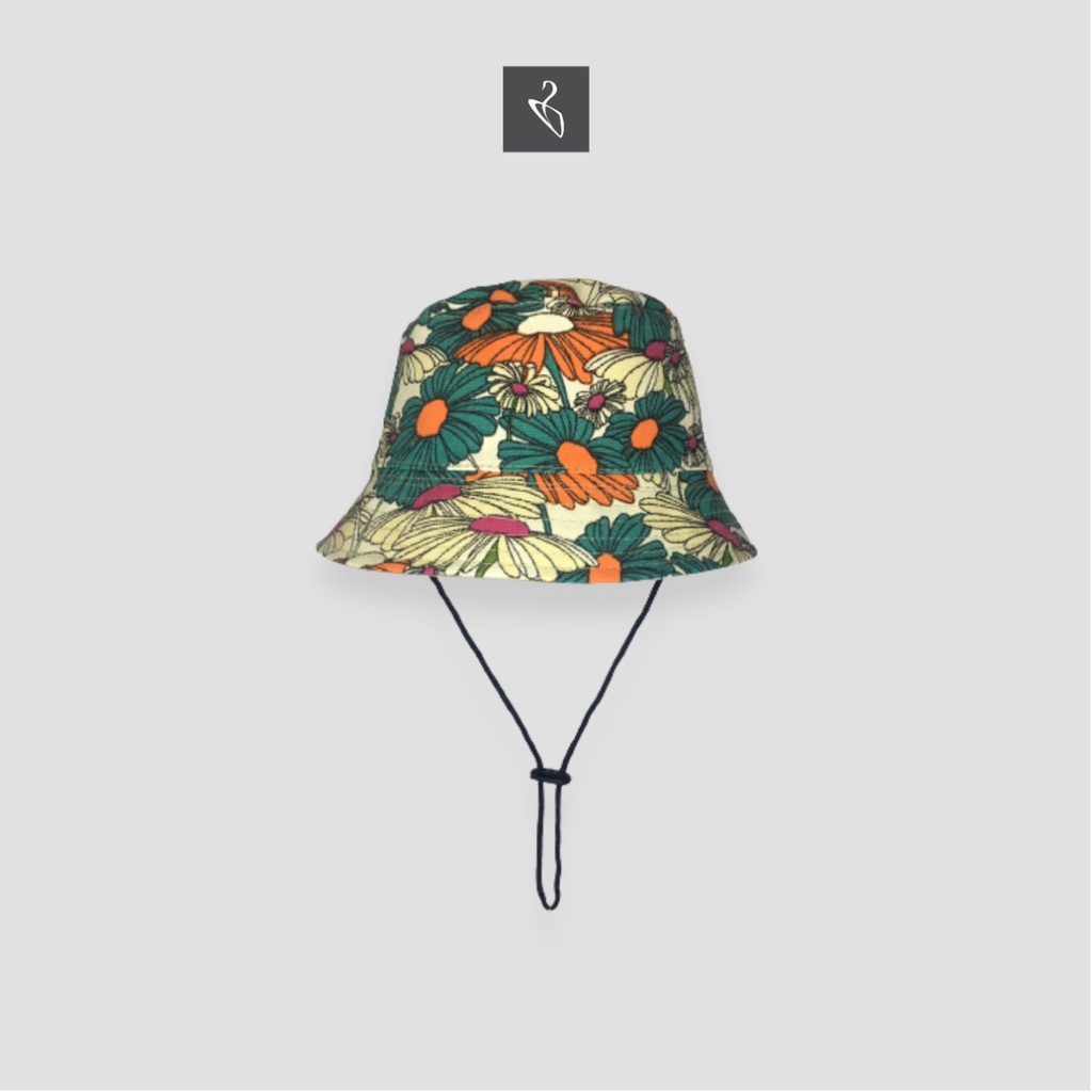 Topi Bucket Hat Anak Tali Motif Keren Lucu