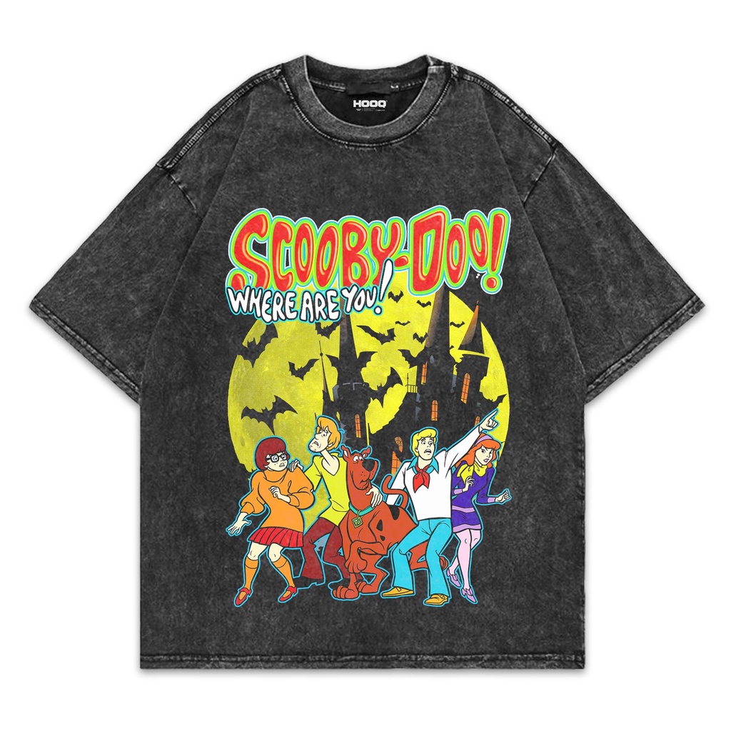 Kaos Scooby Doo  Oversize Model Washed Stone Wash / Scooby Doo T-shirt