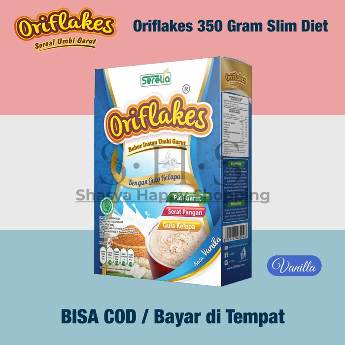 

[BISA COD] Oriflakes sereal Umbi Garut oriflakes slim diet meredakan asam lambung - Vanila