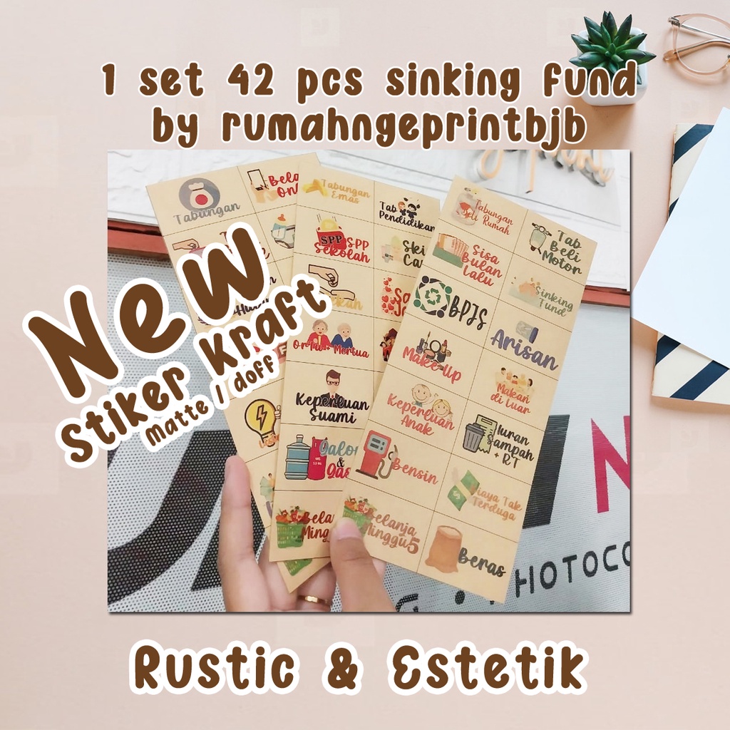 

42 pcs STIKER DISIPLIN KEUANGAN GLOSSY WATERPROOF