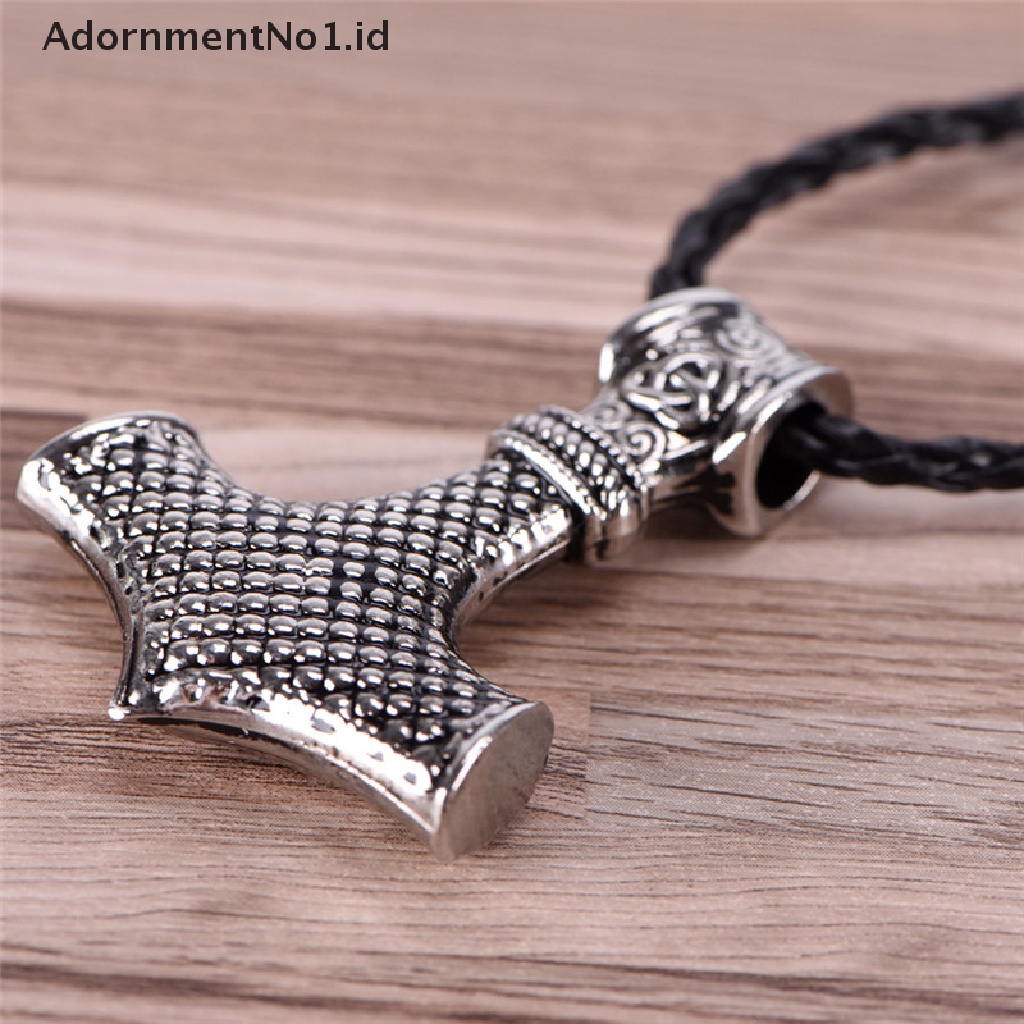 [AdornmentNo1] Myth Hammer Kalung Viking Jimat Palu Scandinavian Norse Pendant Necklace [ID]