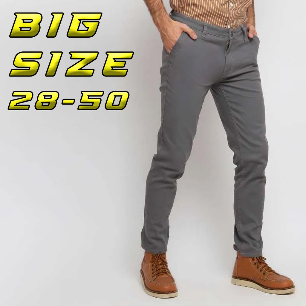PROMO Celana Chinos panjang Jumbo big size streach melar premium original terbaru  terlaris