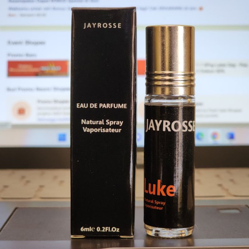 Parfum Jayrosse Grey Parfum Pria Tahan Lama | Parfum Pemikat pasangan | parfum Viral | parfum Jayrosse murah Terlaris No 1-Roll Jayrosse Luke
