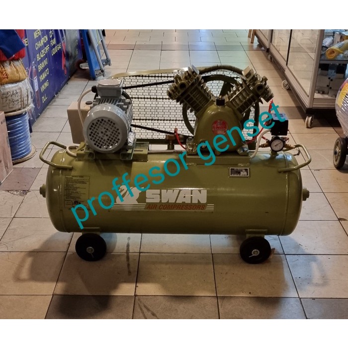 Kompresor angin swan 2 hp ( pk ) 2hp komplit motor 3 phase compressor