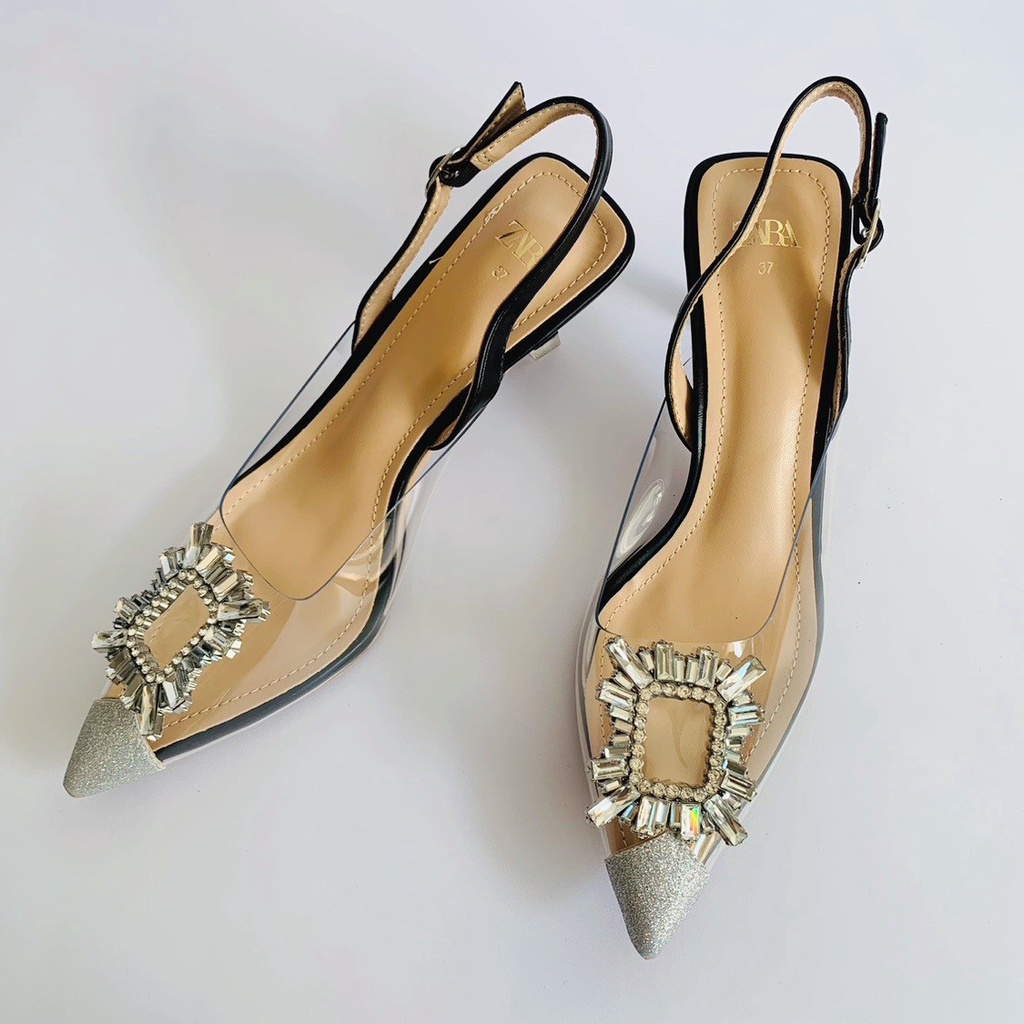 SEPATU WANITA VINYL ZS497 HAK TINGGI SHOES HIGH HEELS PREMIUM IMPORT