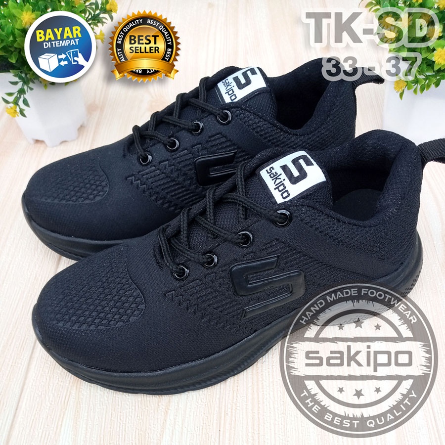 PROMO BTS KEMBALI SEKOLAH !! SEPATU SEKOLAH HITAM POLOS TK SD UKURAN 33 - 37 / SEPATU HITAM ANAK - ANAK TK / SEPATU SEKOLAH SD / SEPATU KIDS ORIGINAL / SAKIPO