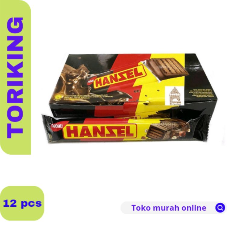 

NABATI HANSEL WAFER COKLAT (1 Box isi 12pcs)