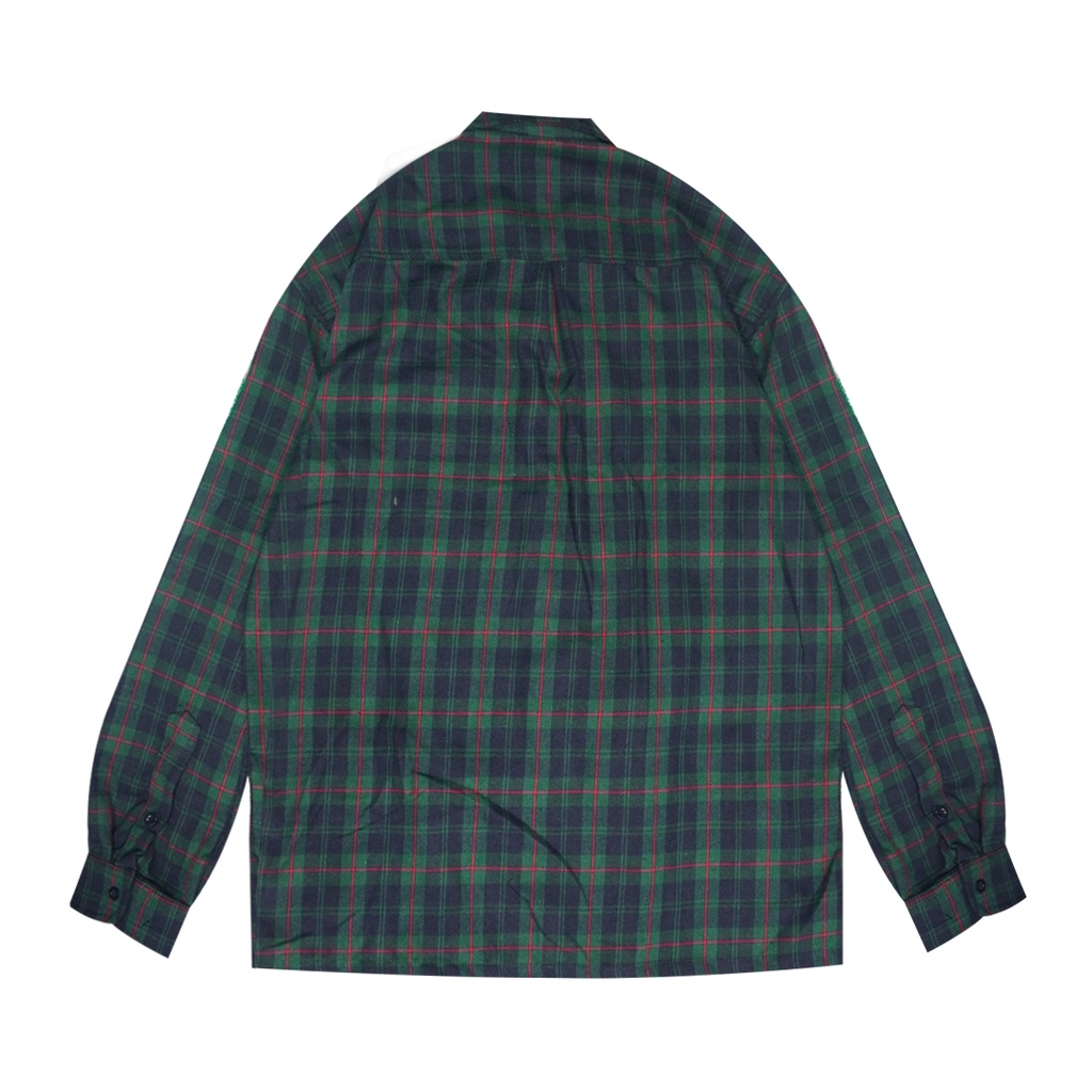 Predecessors Taf Kemeja Flannel Shirt Flatono Line#2 Green