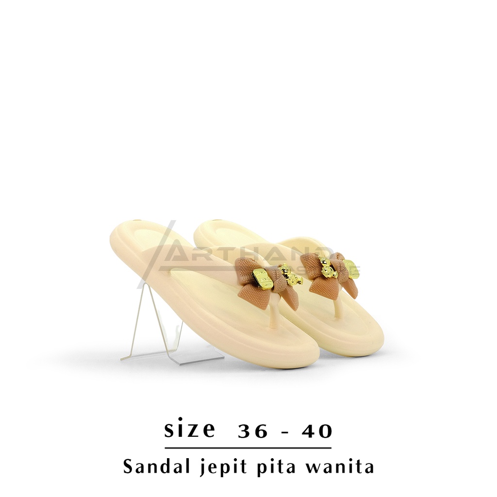 Arthand - Sandal Wanita Model Jepit Jelly Pita Kekinian New