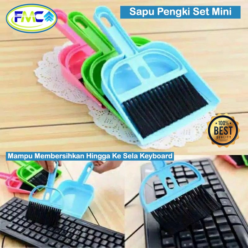 Sapu Pengki Set Mini Kecil Estetik Sapu Mobil Broom And Dustpan Sapu Meja Kerja Kecil Sapu serbaguna