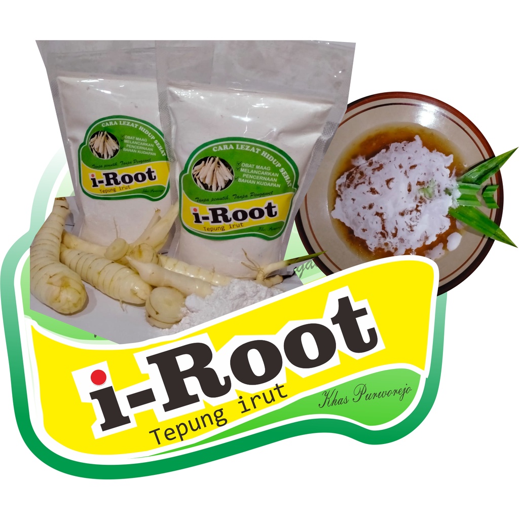

Tepung Kirut/Tepung Garut/Tepung Irut /pati irut merk i-Root