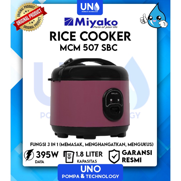 Miyako Rice Cooker / Magic Com MCM-507 SBC / MCM 507 SBC