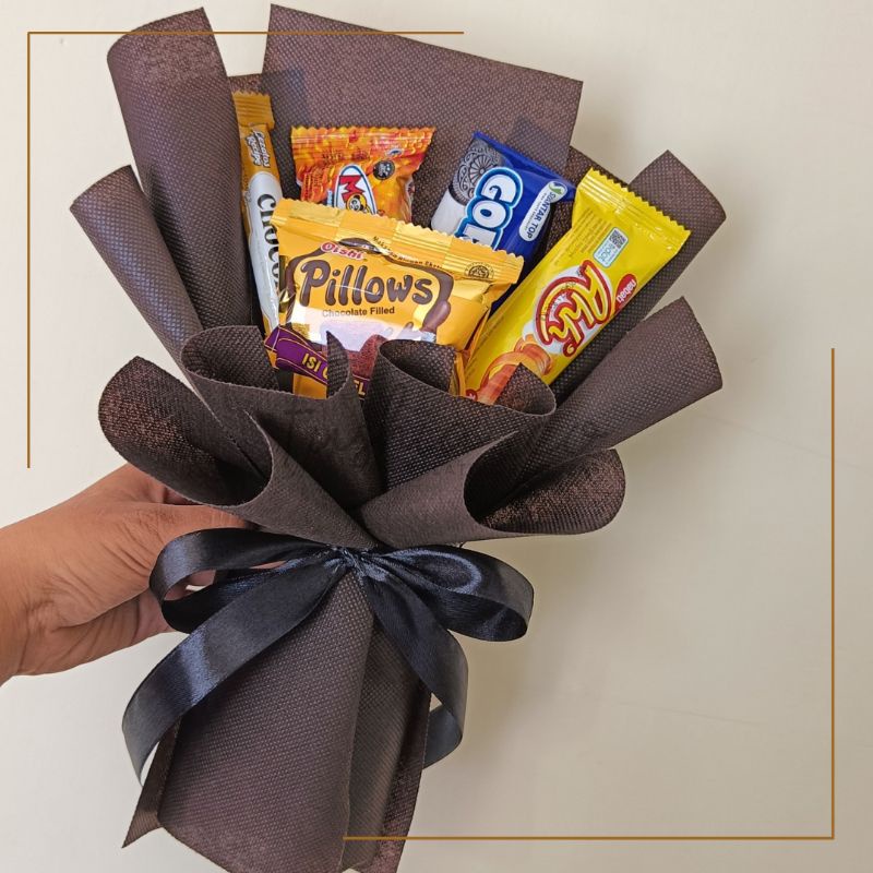 

(BACA DESKRIPSI!) Buket Snack Mini - Buket Lebaran - Angpau Lebaran - Buket Snack Murah