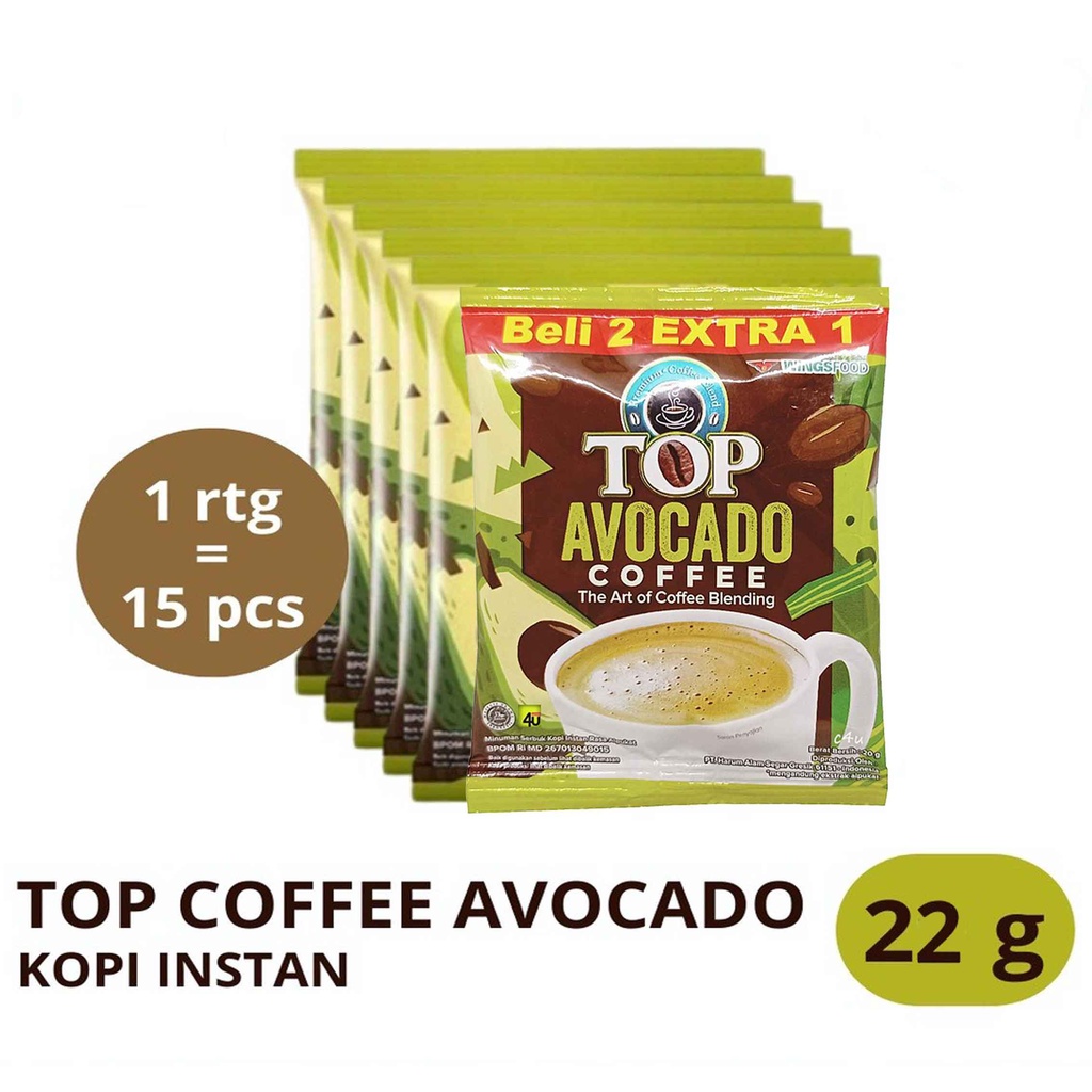 Top Avocado Coffee / Minuman Serbuk Kopi Instan / Rasa Alpukat