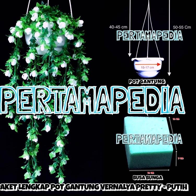 Paket Lengkap Juntai Vernalya PRITI/ Bunga Plastik/ Daun Rambat Plastik/ Daun Plastik/ Rumput Plasti