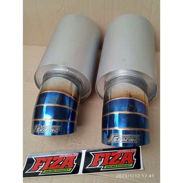 knalpot mobil racing termurah terlaris js racing blue bass gahar all mobil