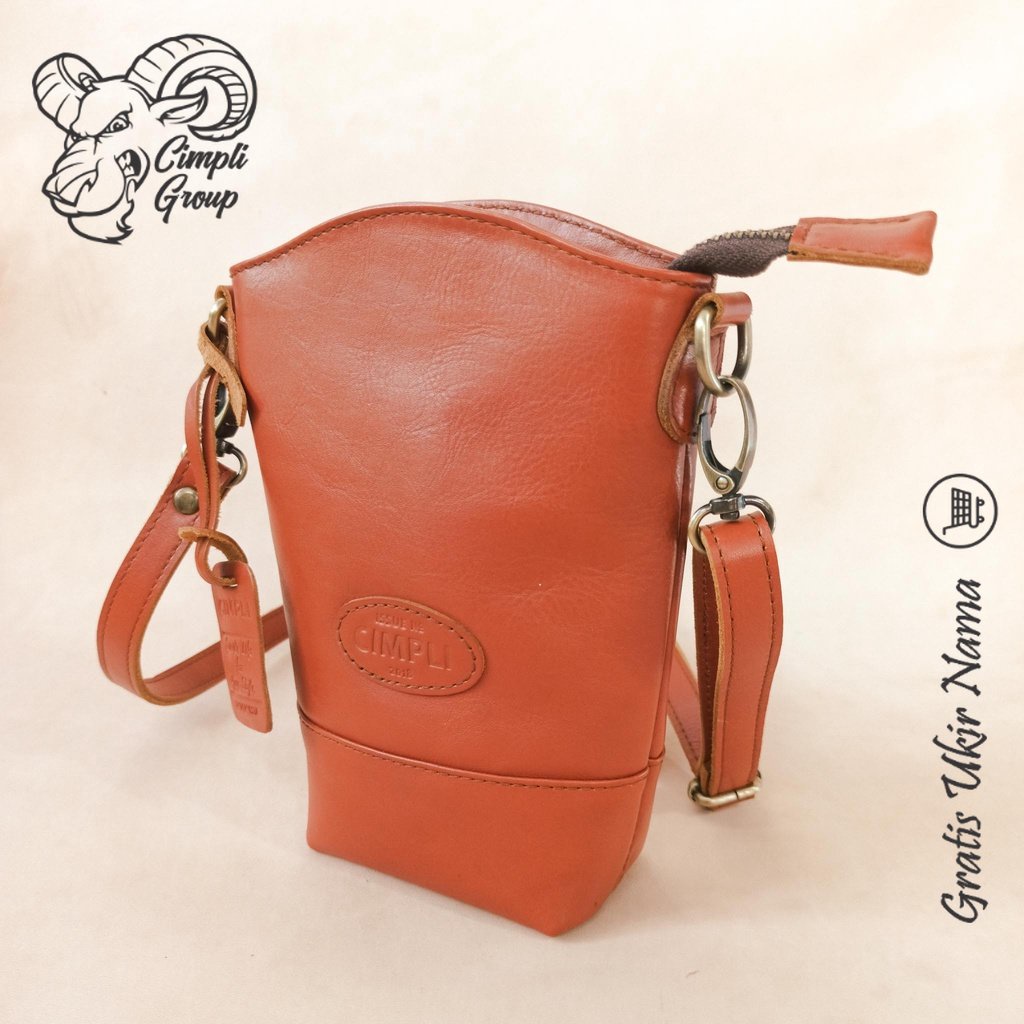 Tas wanita slempang tas HP kulit