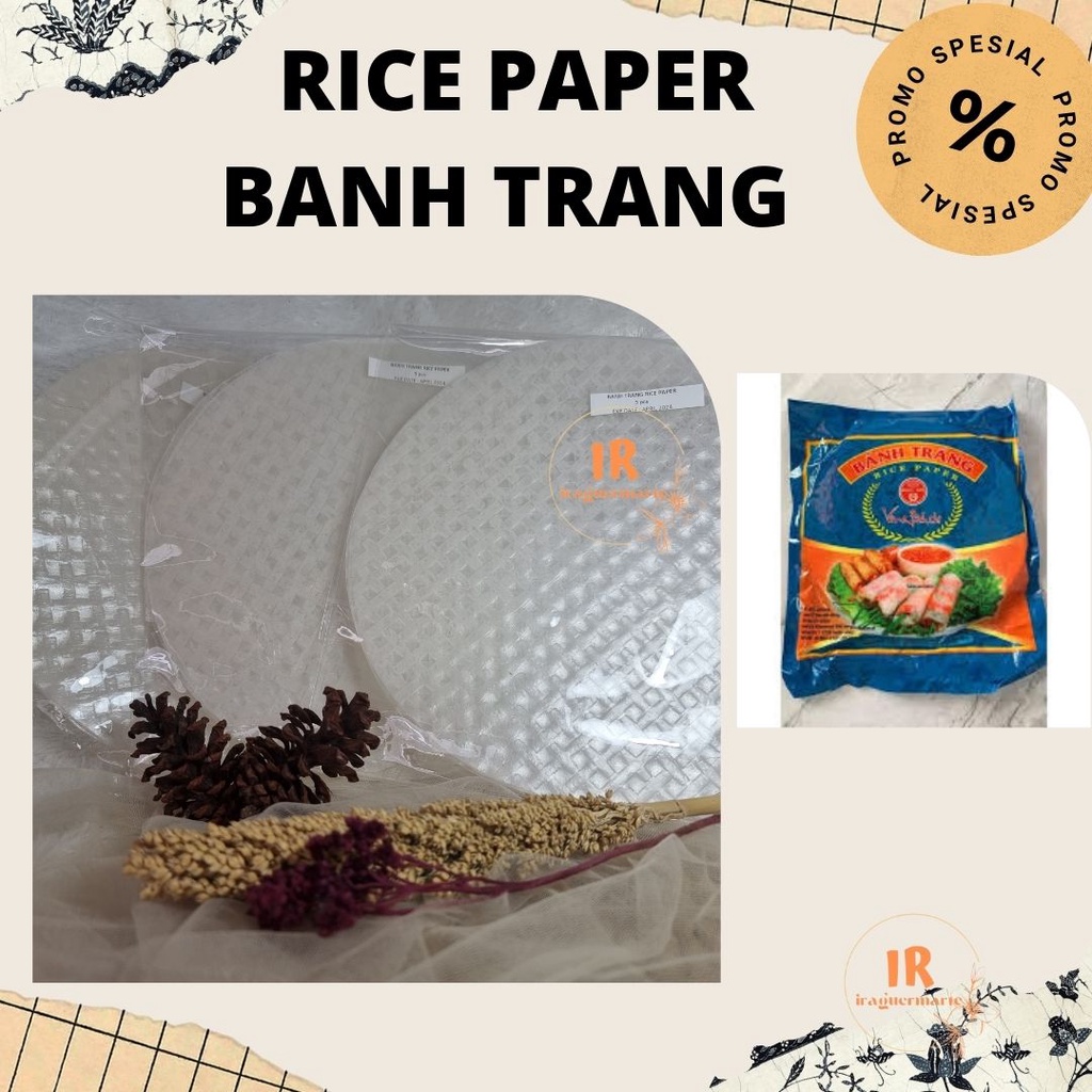 

❤ Rice Paper Roll 5 Lembar Kulit Lumpia Bening Vietnam Banh Trang || Kulit Lumpia Bening Vietnam Banh Trang || Rice Paper Roll 5 Lembar Kulit Lumpia