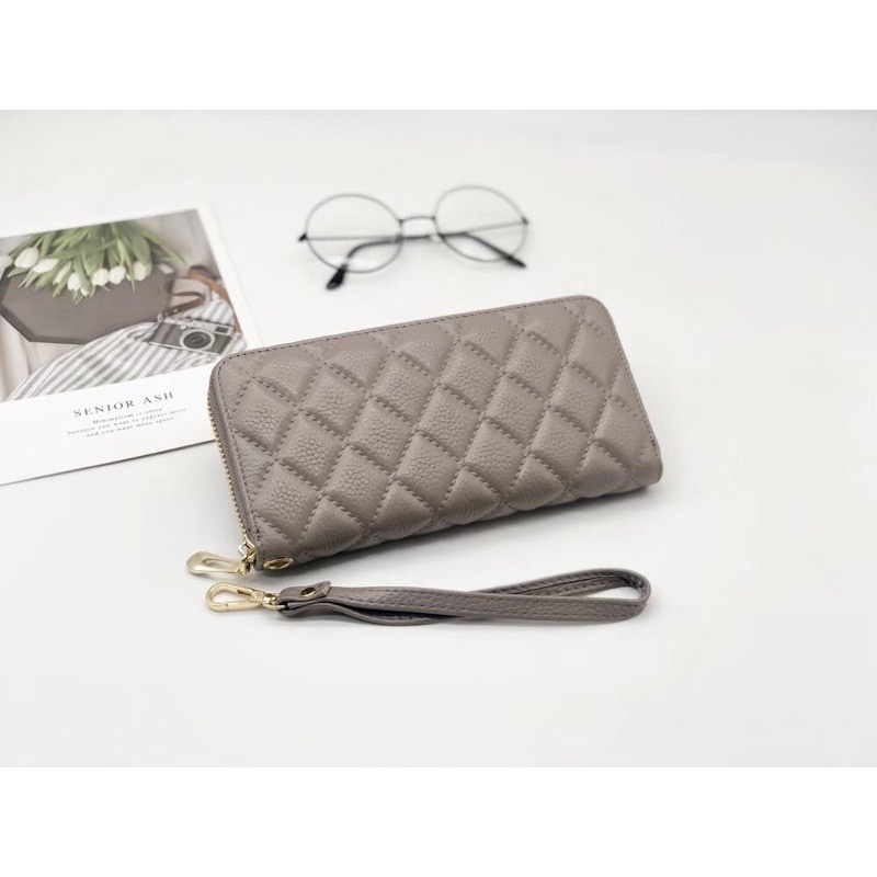 PROMO SALE 7.7 - DOMPET PANJANG N10 BAHAN KULIT HAND WALLET DOMPET IMPORT REAL PIC DOMPET PANJANG LIPAT WANITA 6016 DOMPET LIPAT WANITA PANJANG MULTIFUNGSI POLOS DOMPET FASHION