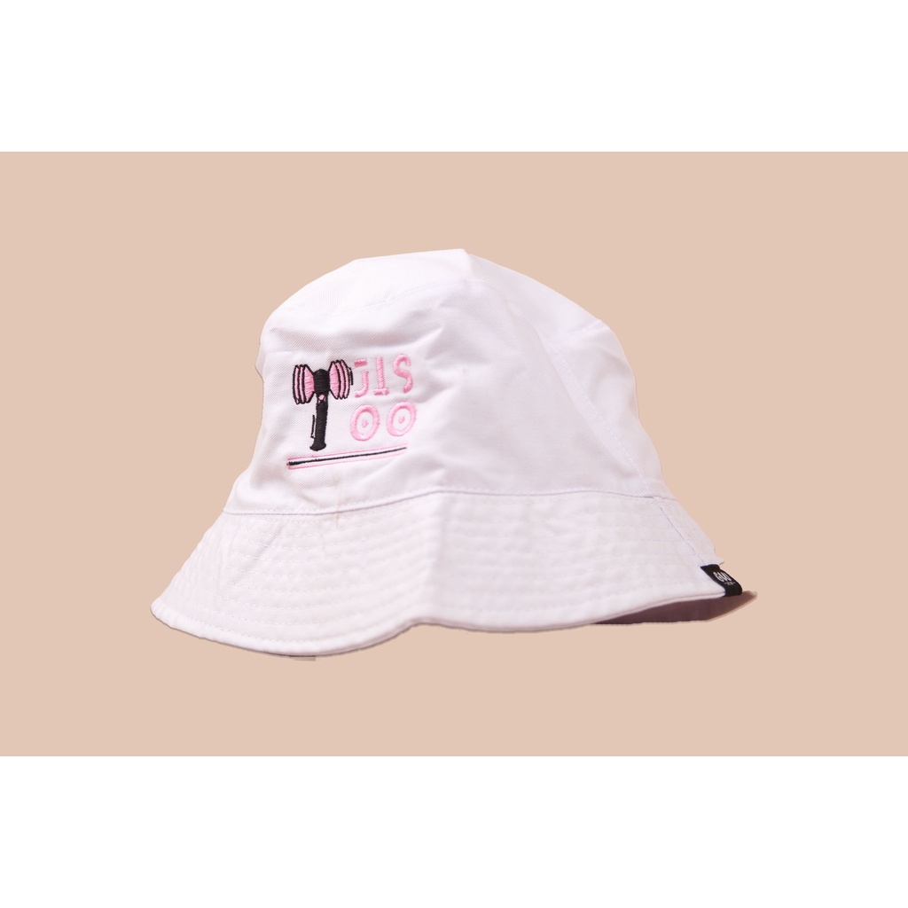 Bucket Hat Jisoo Blackpink - Blink - Topi Korea Bordir - by cozymerch.id