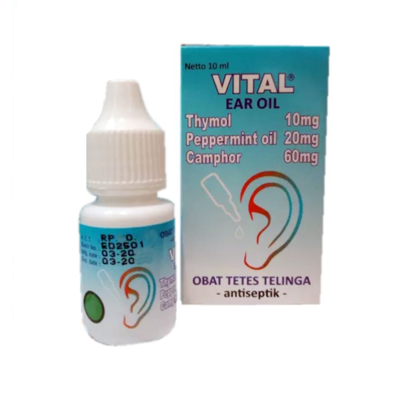 Vital / Obat Tetes Telinga / Vital Ear Oil 10 ml / Obat Tetes Telinga