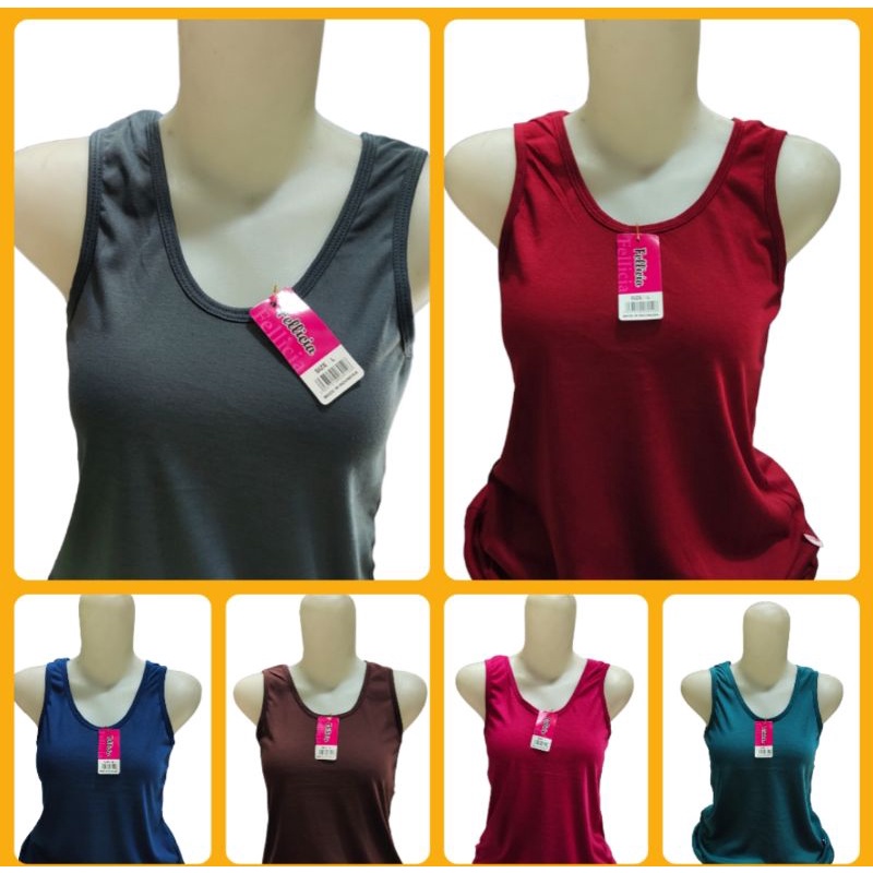 6 PCS/BEEE_91/ Fellicia | Singlet LUSINAN/Tanktop | L XL &amp; Jumbo Art 220 #promo# Singlet Wanita / Tanktop Wanita Tali Lebar