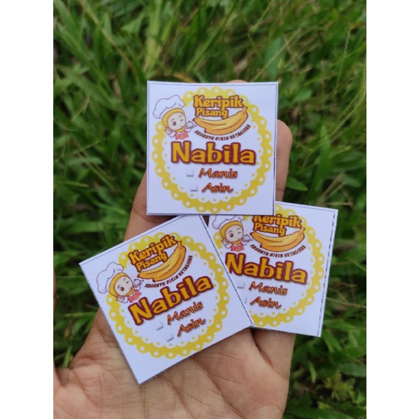 

sriker label makanan bisa req sesuai keinginan isi 100