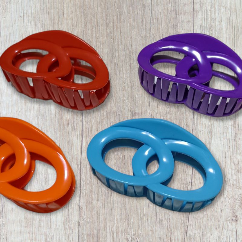 Jedai 8 cm Model Oval - Jepit Rambut Besar Fashion Korea