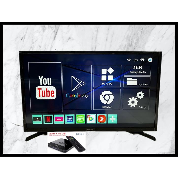 Samsung Led Digital Tv Smart Android Box Ram 2Gb [32 Inch]