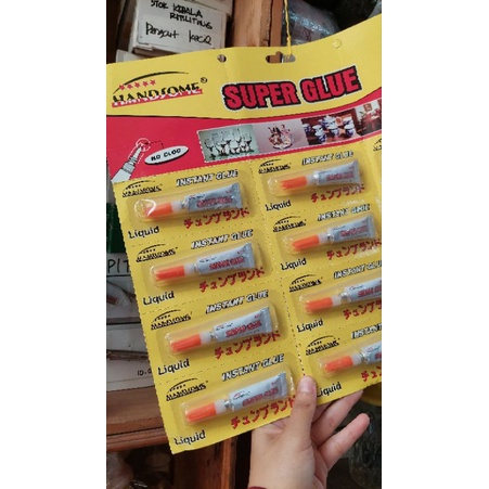 

1 buah lem super glue/lem serba guna