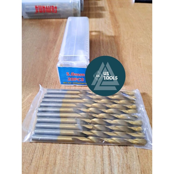 MATA BOR BESI HSS DRILL BIT GOLD 5 MM