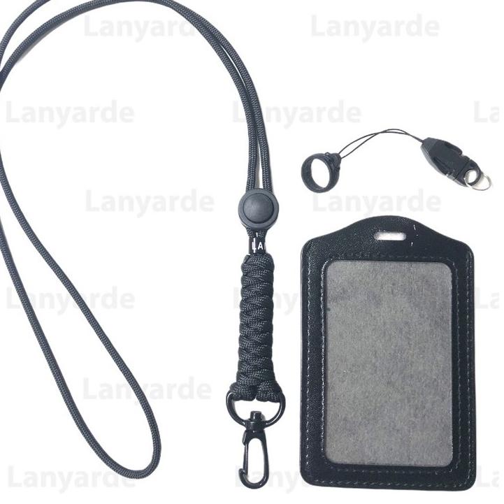 

오 (4257) Lanyard Fishtail Name Tag ID Card Holder Tali Leher Tempat Kartu Tali Paracord Multifungsi Terbaru !!