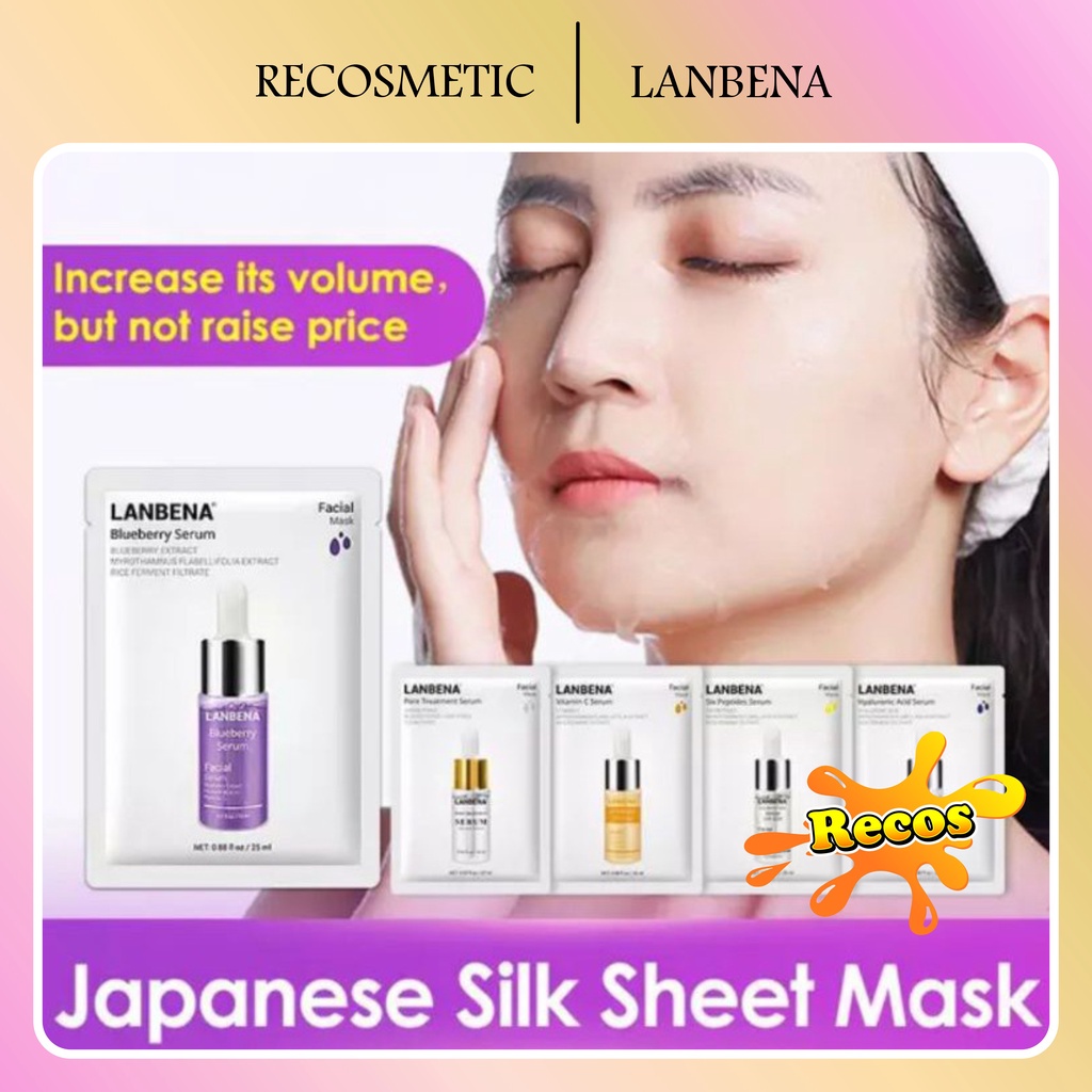 LANBENA Serum Sheet Mask - Masker Wajah Lanbena ORIGINAL