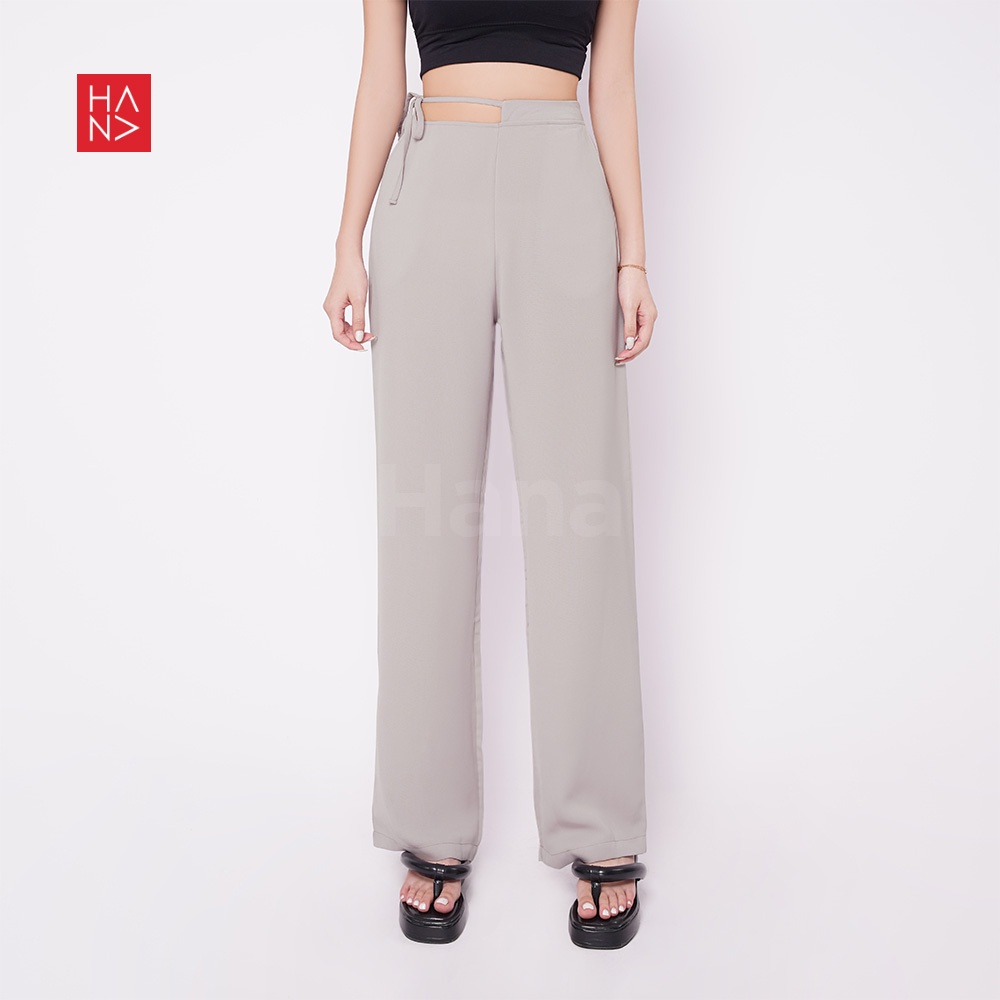 HanaFashion JKT - Biena Loose Pants with Rope Celana Panjang Wanita - LP126