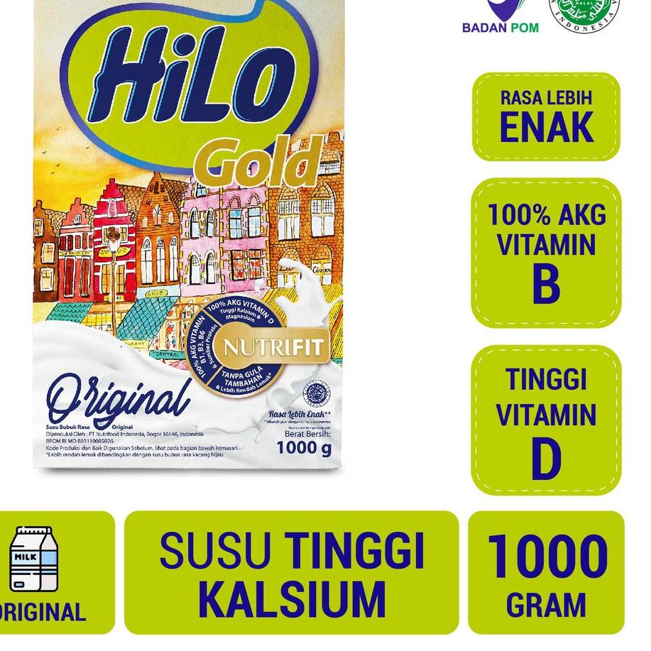 

Diskon[TD4]-HiLo Gold Original 1000 gram - Susu Tinggi Kalsium Plain