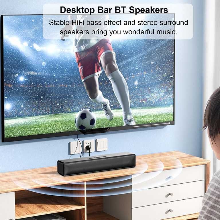 AFK Soundbar Active Speaker Bluetooth Home Theater HiFi LED RGB - BT601